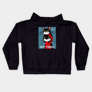 Twins Black Cat - Nope Not Today Kids Hoodie